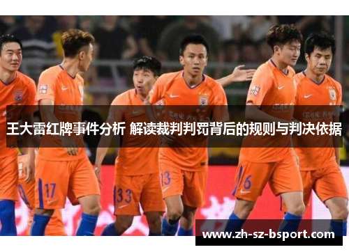 王大雷红牌事件分析 解读裁判判罚背后的规则与判决依据