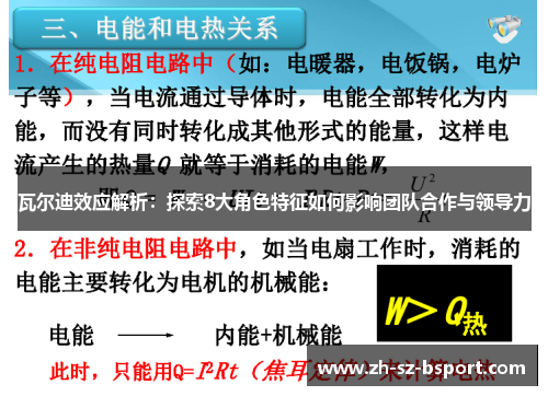 瓦尔迪效应解析:探索8大角色特征如何影响团队合作与领导力 瓦尔迪效应解析:探索8大角色特征如何影响团队合作与领导力